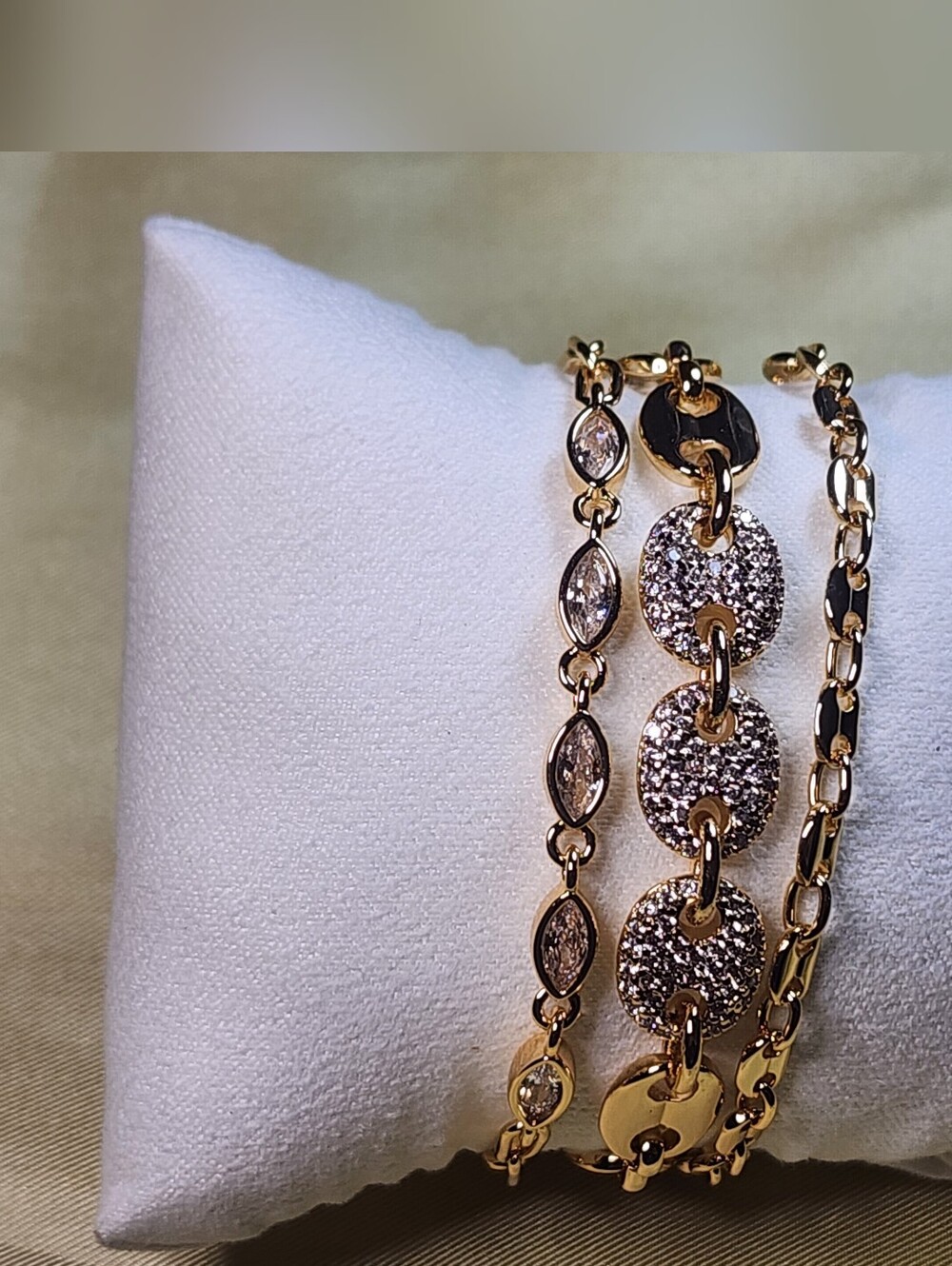 bomb party bracelet cubic zirconia Luxe Layers The Bracelet Edition